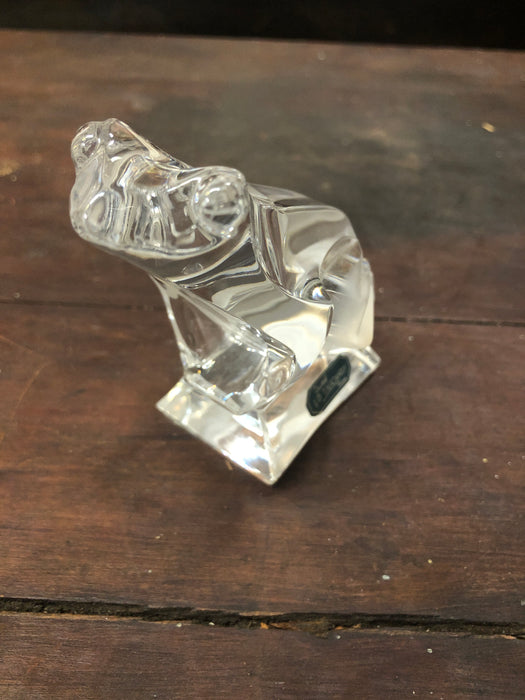 SMALL GLASS FROG MADE IN FRANCE
