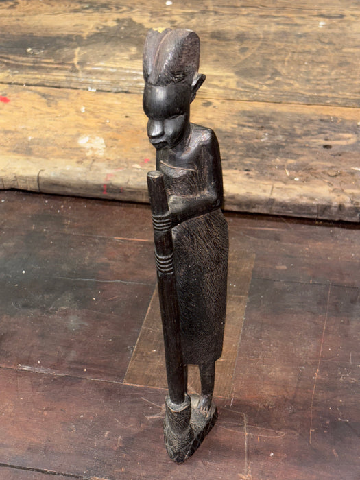 SKINNY AFRICAN LADY CARVING