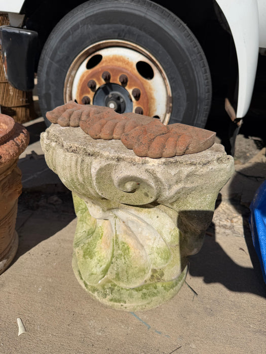 ANTIQUE CONCRETE SHELL BASE
