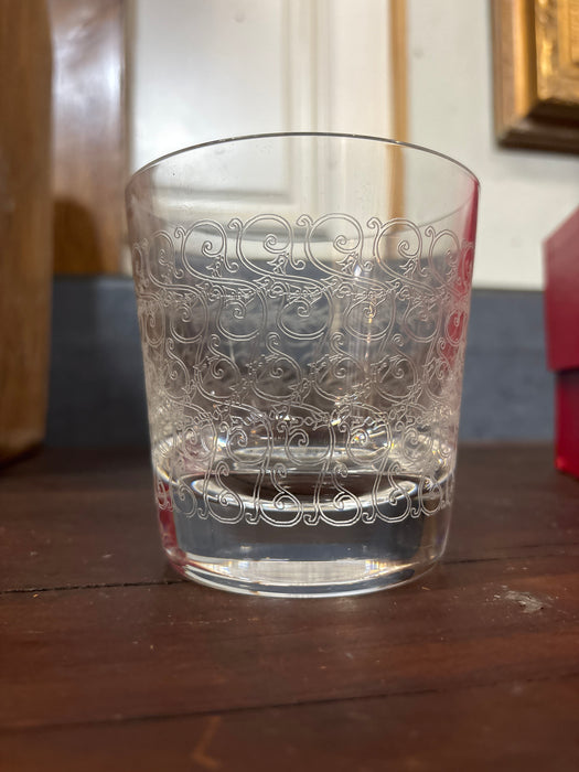 LARGE BACCARAT 10 OZ ROHAN CRYSTAL ROCKS GLASS IN BOX