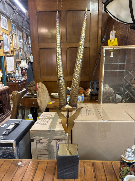 IRON ANTELOPE SCULPTURE - SIGNED CURTIS JERE