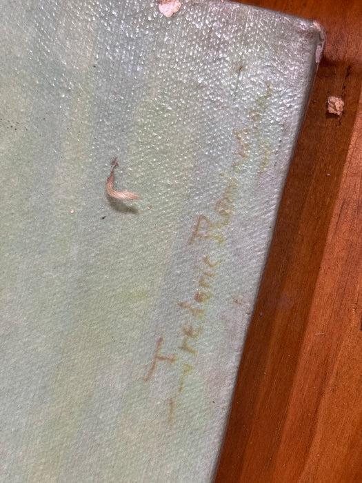 MEDIUM UNFRAMED INDIAN GICLEE  OF “THE EMIGRANTS” - SIGNED FREDERIC REMINGTON
