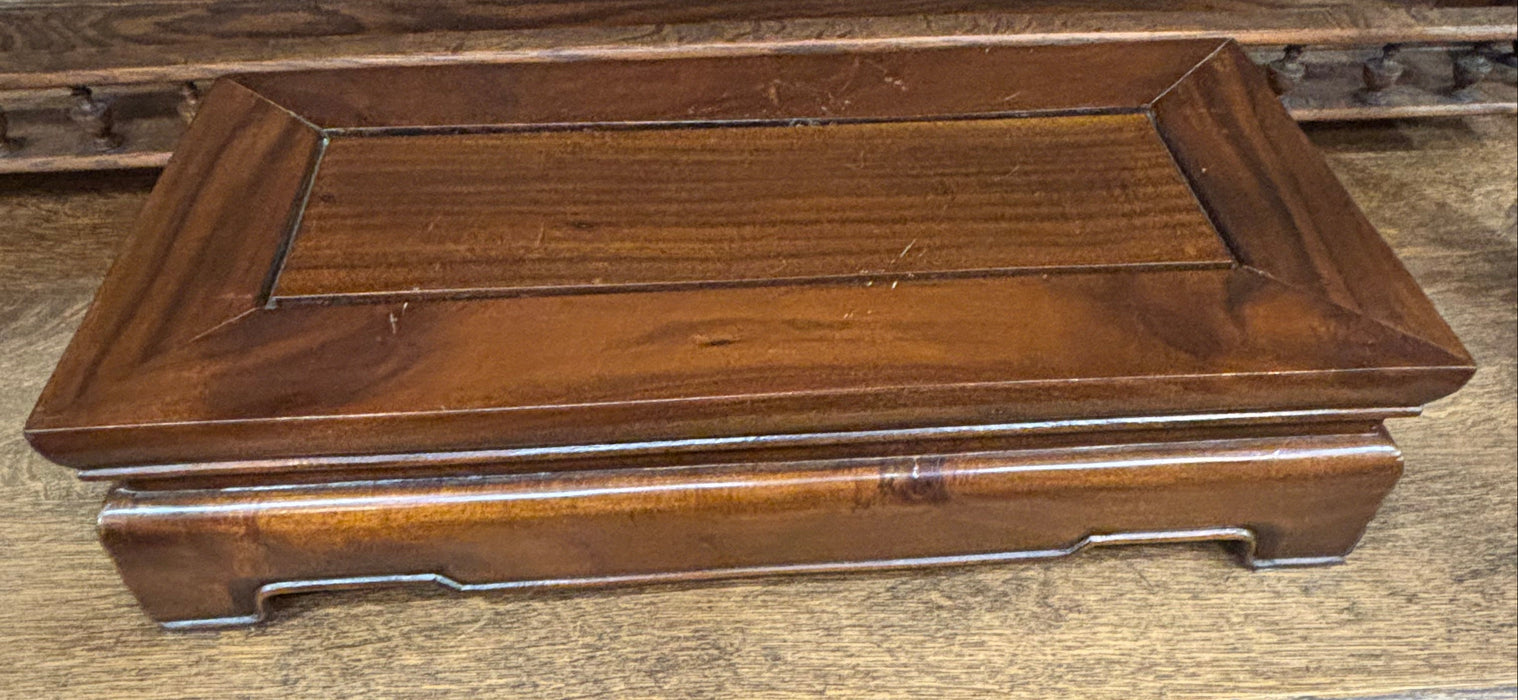 JAPANESE MAHOGANY PLINTH