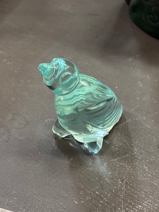 CRYSTAL AQUAMARINE BABY CHICK FIGURE