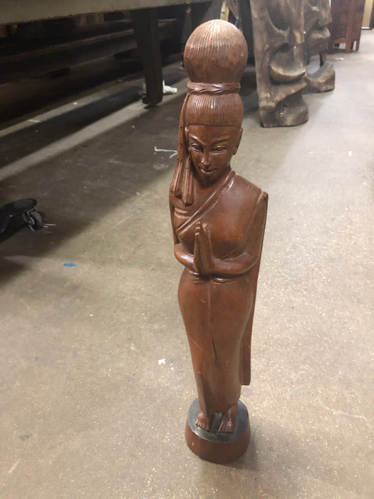 TALL THAI WOODEN LADY