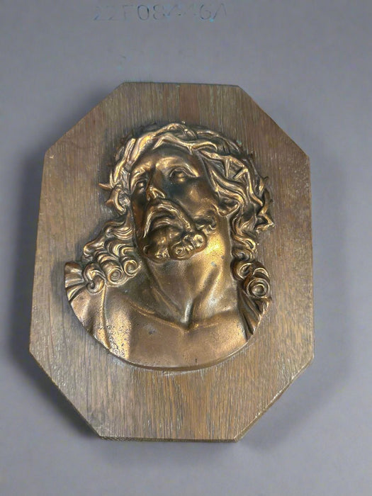 COPPER BRIGHT JESUS PLAQUE