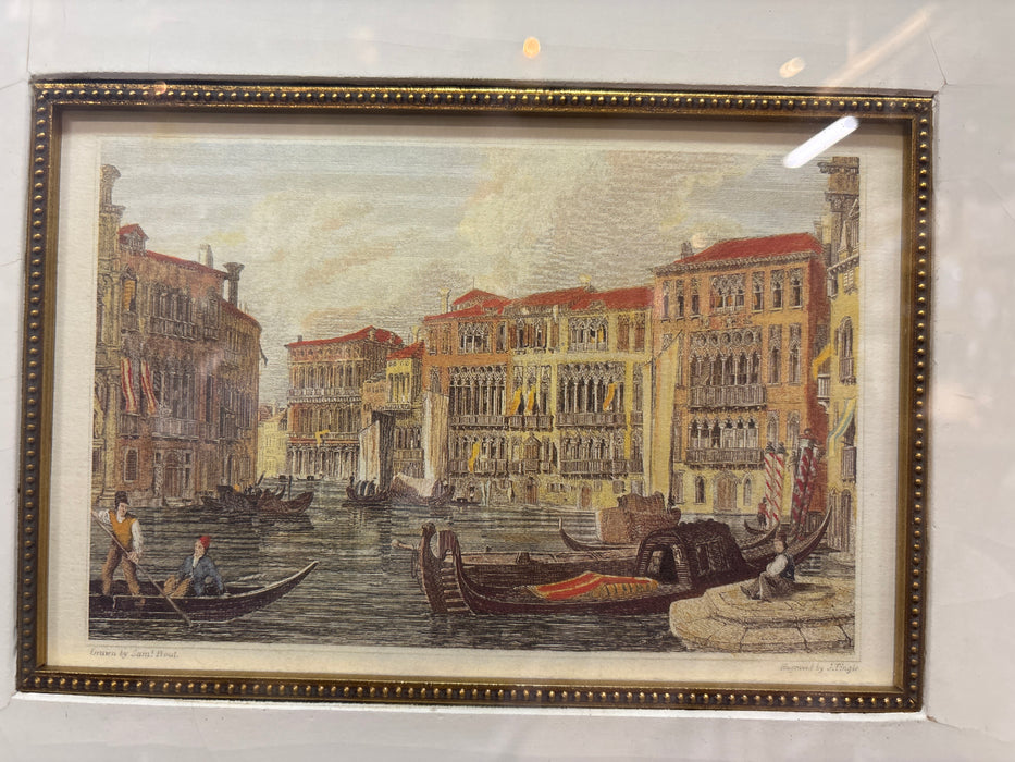 SMALL PRINT OF VENICE CANAL IN MEDIUM FRAME