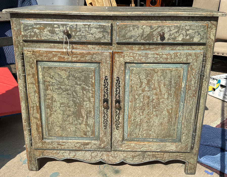 GREEN WASH CABINET 2 DOOR SERVER
