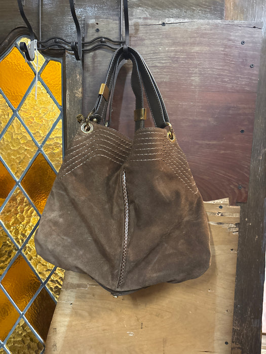 JIMMY CHOO SUEDE SLOUCH BAG