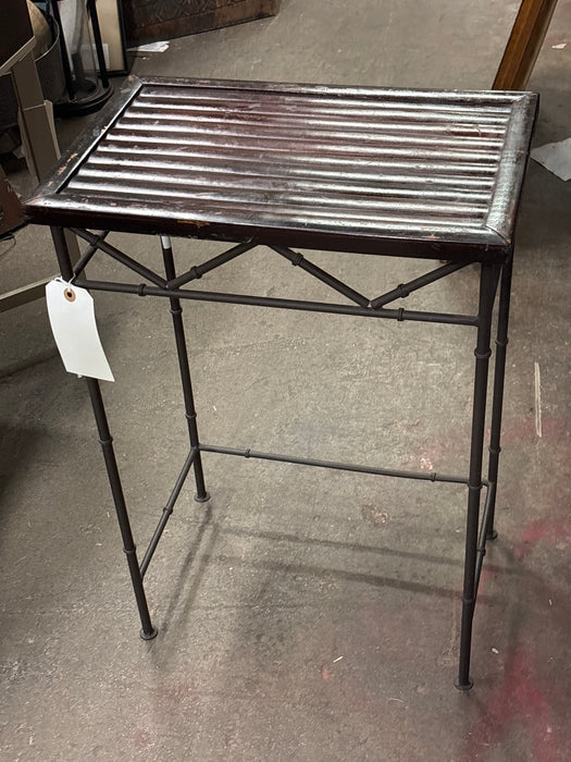 BAMBOO AND METAL TABLE