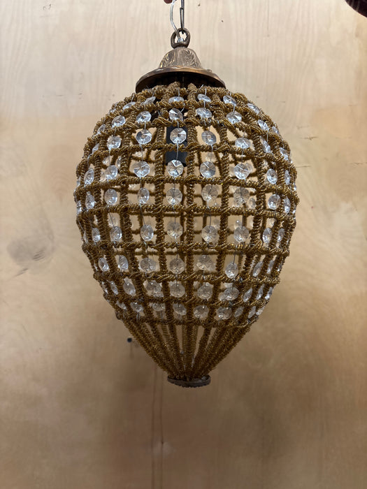 CRYSTAL BEAD PENDANT LIGHT
