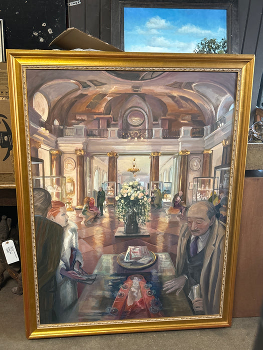 “UNDER GLASS” OIL PAINTING - BY MARYLIN DUX