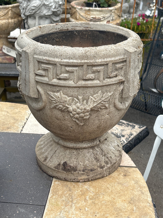PAIR OF CONCRETE GRAPE PLANTERS