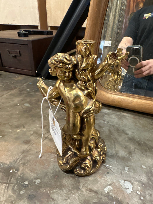 GILT CHERUB LAMP BASE