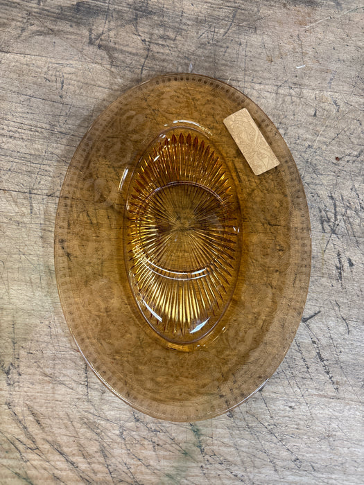 OVAL AMBER PLATTER