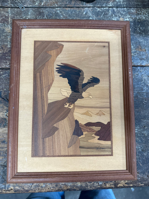 INLAID EAGLE PLAQUE