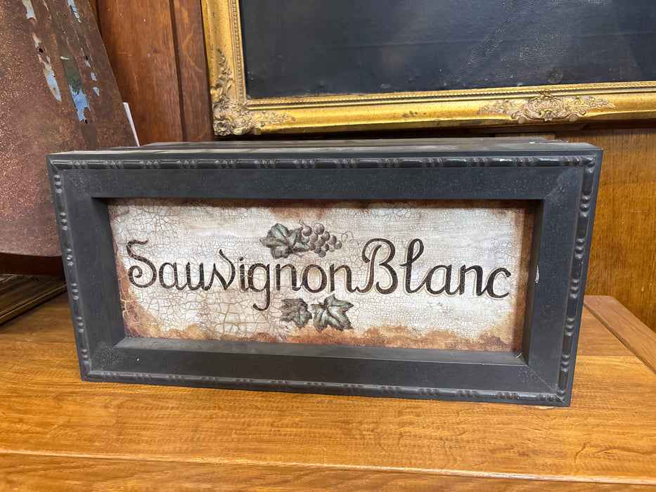 BLACK FRAMED "SAUWIGNON BLANC"