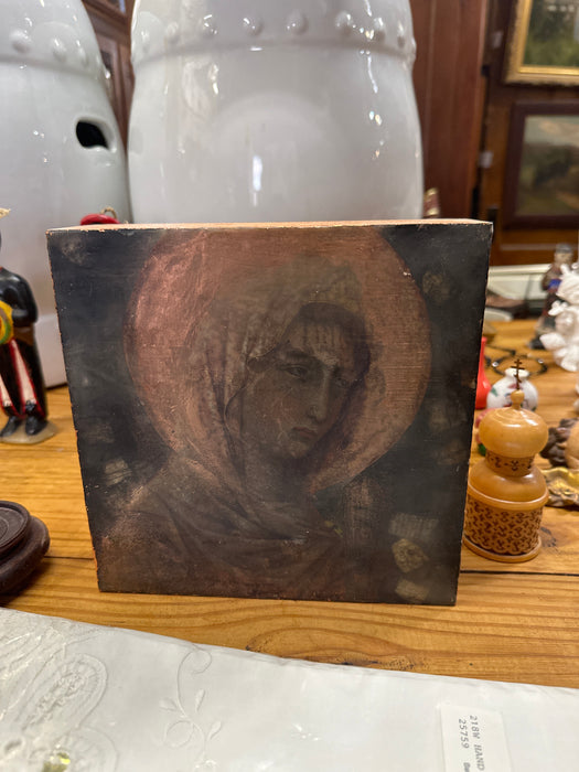 MADONNA PAINTING IN BOX STYLE FRAME