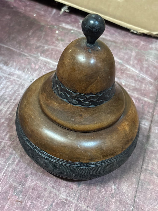 CARVED PARAFORM FRUIT WOOD BOX