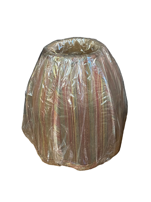 SMALL TULIP SHAPED BROWN AND GREEN STRIPED SHADE 1 OF 2