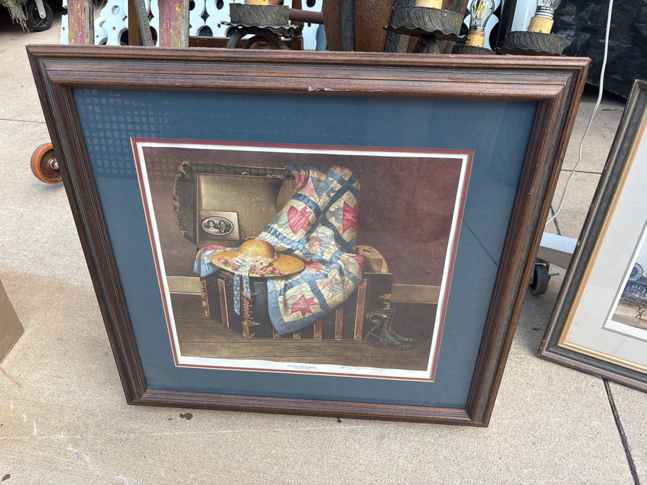 PRINT OF "THE FIRST DAY OF SPRING" STILL LIFE - SIGNED SANDY LYNAM CLOUGH 87/1000