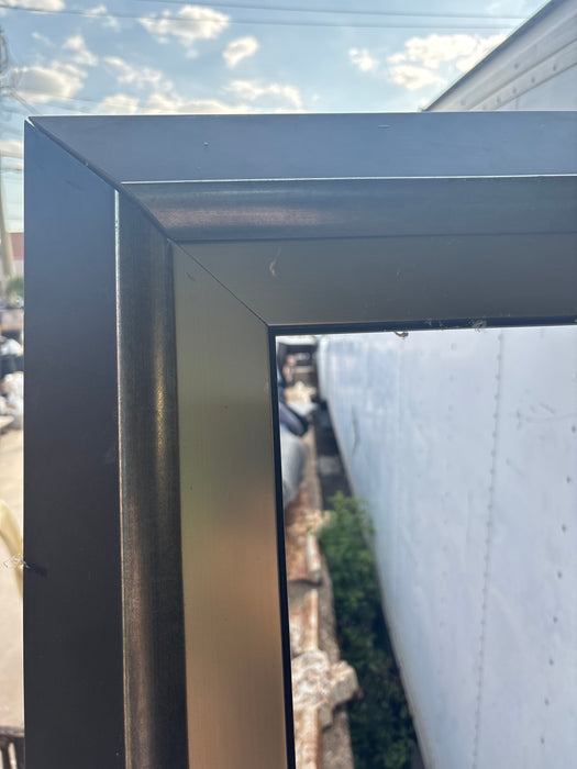 HUGE BLACK AND SILVER FRAME - AS FOUND