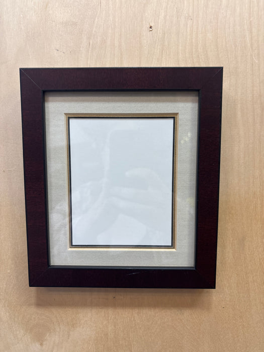 SMALL BROWN FRAME WITH BEIGE MATTE