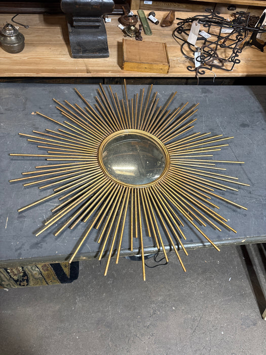 LARGE SUNBURST MIRROR - AS FOUND