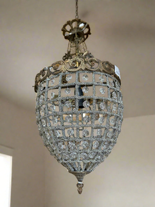 FRENCH EMPIRE BEADED PENDANT LIGHT