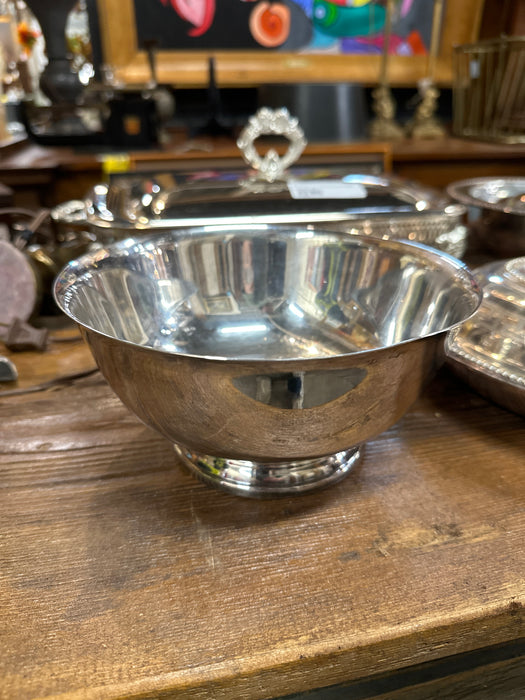 SILVERPLATE FOOTED BOWL