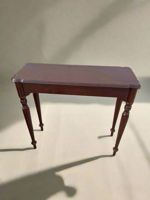 THE BOMBAY COMPANY SMALL MAHOGANY CONSOLE