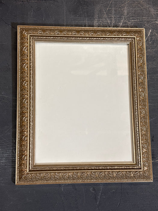 SMALL ORNATE SILVER GILT FRAME 8”W 10”L 1 EACH OF 2