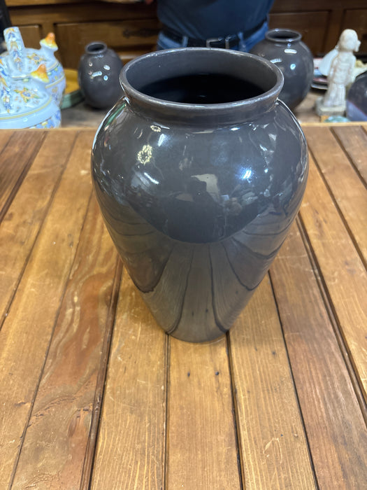 TALL BROWN CALIFORNIA MIDCENTURY MODERN MADELINE VASE
