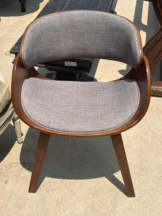 MID CENTURY  MAHOGANY ARMCHAIR