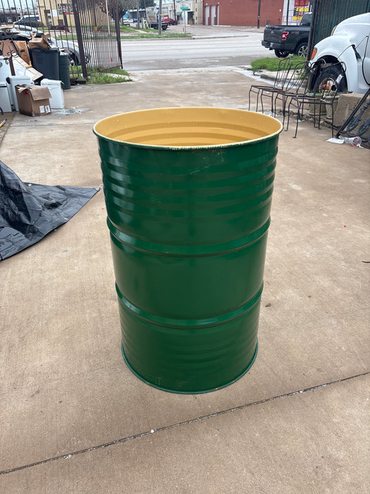 GREEN STEEL BARREL 1 OF 2