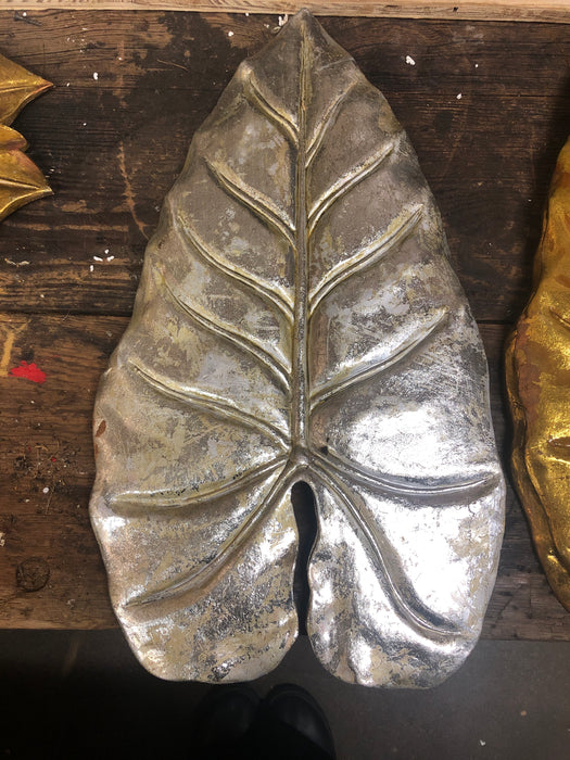 LARGE SILVER LEAF 1 OF 2