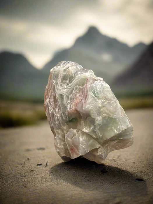 WHITE AND GREEN FLOURITE