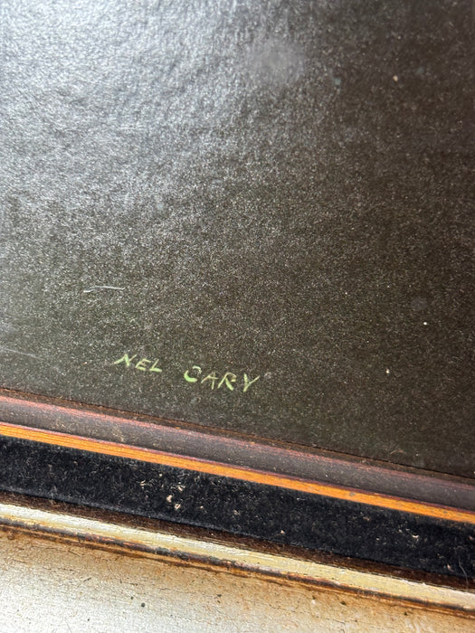 SMALL GOLD FRAMED STILL LIFE OF APPLE - SIGNED NEL CARY