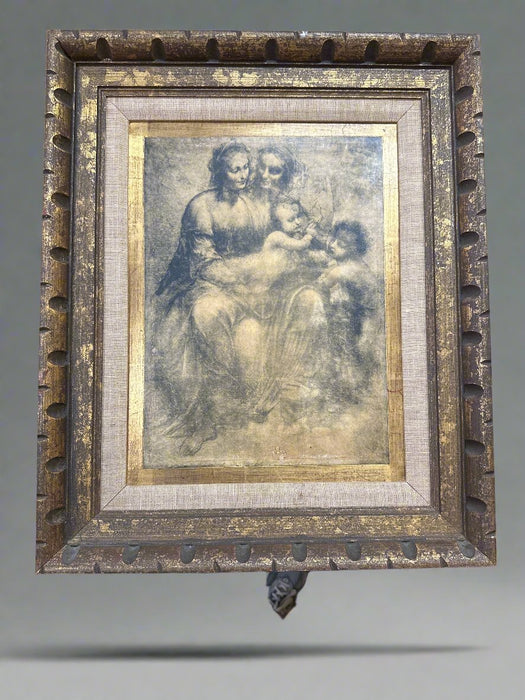 DA VINCI PRINT IN GOLD FRAME