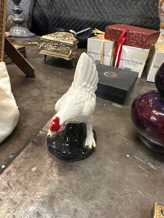 PORCELAIN ROOSTER FIGURE