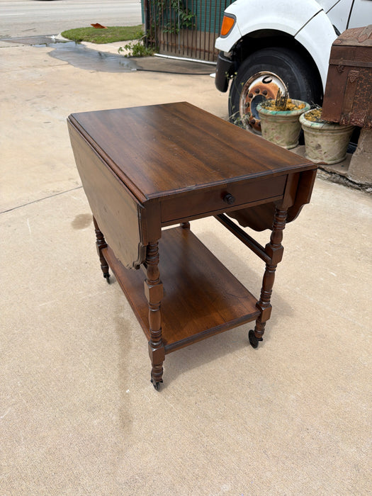 1940s CART TABLE WITH FOLD UP TOP