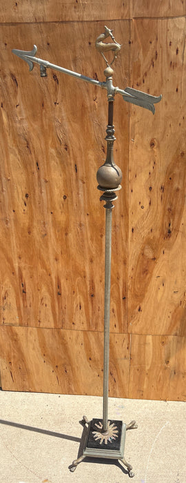 BRASS AND IRON DEER WEATHER VANE - AS FOUND