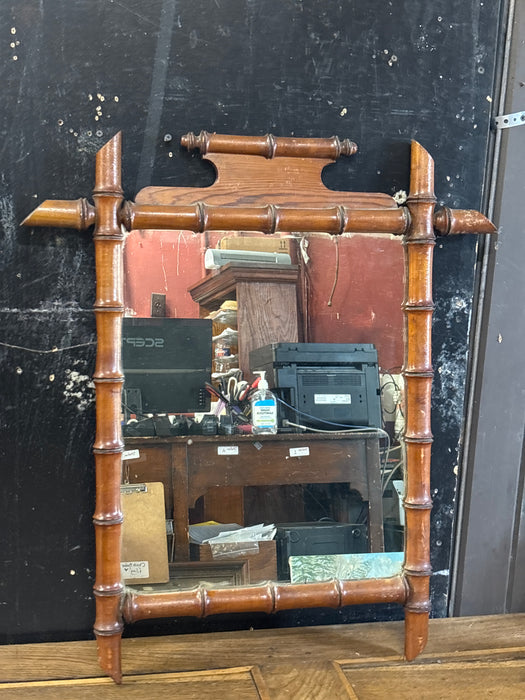 FAUX BAMBOO MIRROR