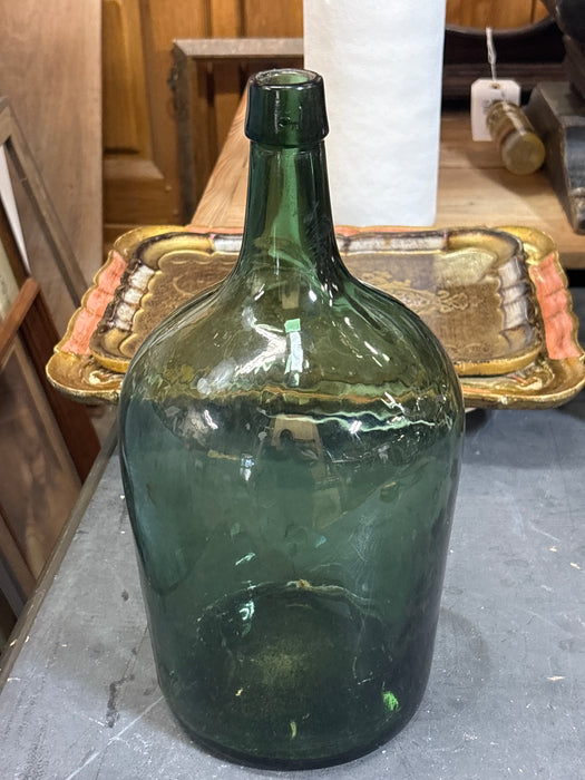 SMALL DARK GREEN BOTTLE