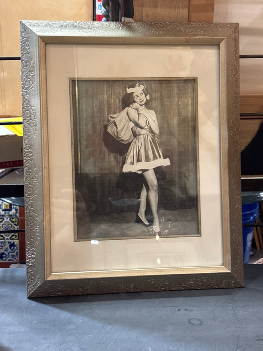 SILVER FRAMED 1950'S CHRISTMAS PHOTO