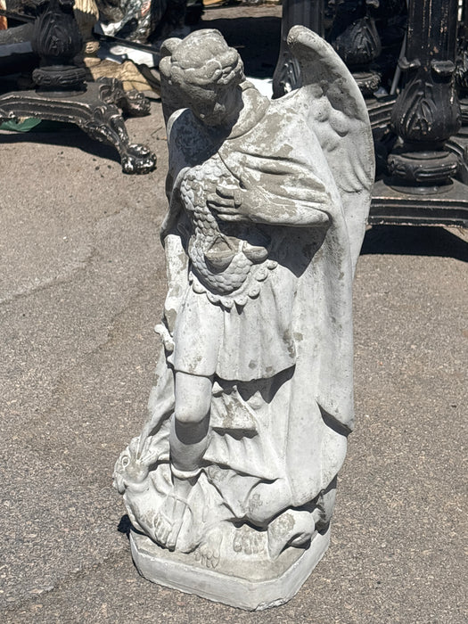CONCRETE SAINT MICHAEL THE ARCHANGEL STATUE