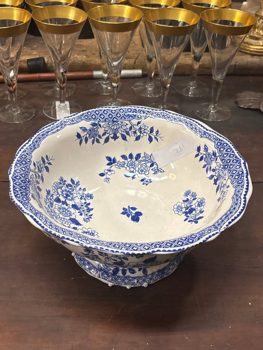 BLUE AND WHITE STAFFORDSHIRE BOWL 1 OF 6