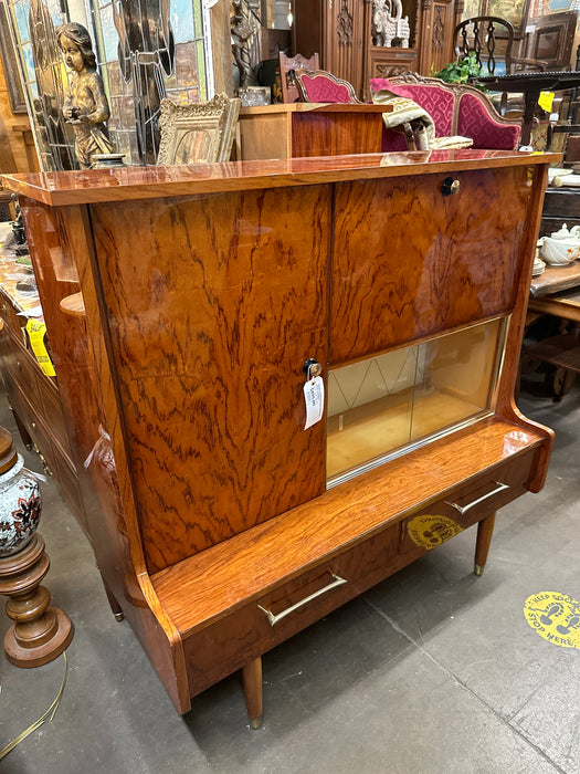 SMALL MIDCENTURY MODERN BAR CABINET