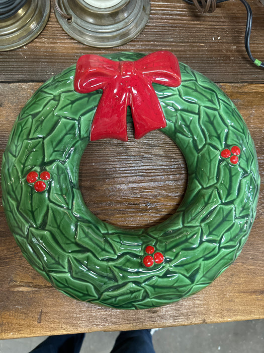 CERAMIC CHRISTMAS WREATH