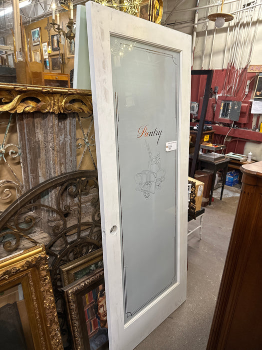 ETCHED GLASS PANTRY DOOR